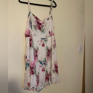 White floral dress